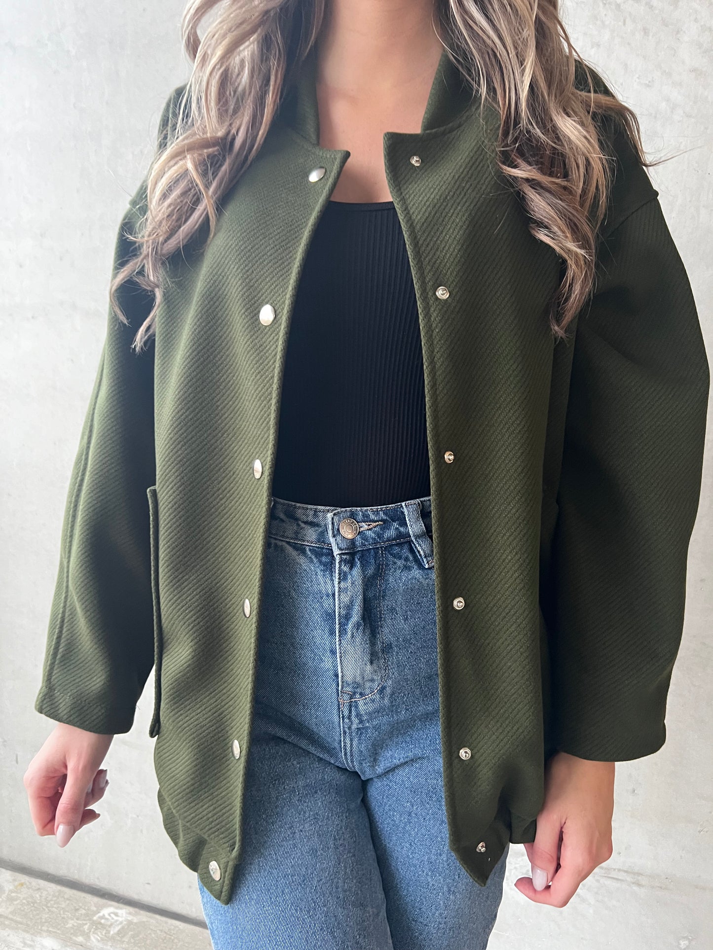 bomber jacket green